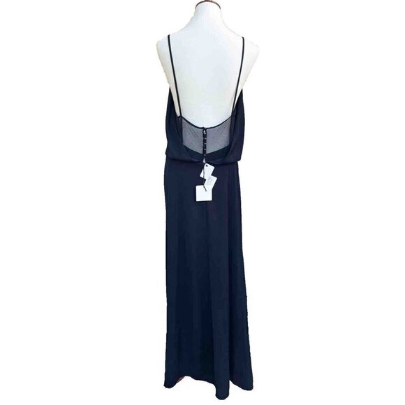 Six.Crisp.Days Nasty Gal Women's Black Deuces Are Wild Crepe Maxi Dress size L - Picture 16 of 16